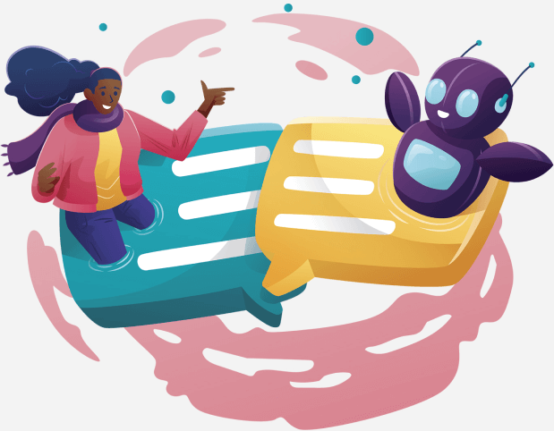 Students learning robotics